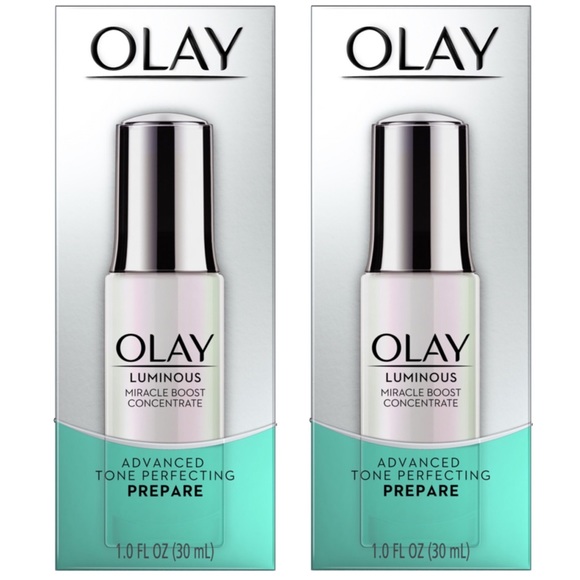 X2 OLAY LUMINOUS MIRACLE BOOST FACE SERUM 1.0FL OZ